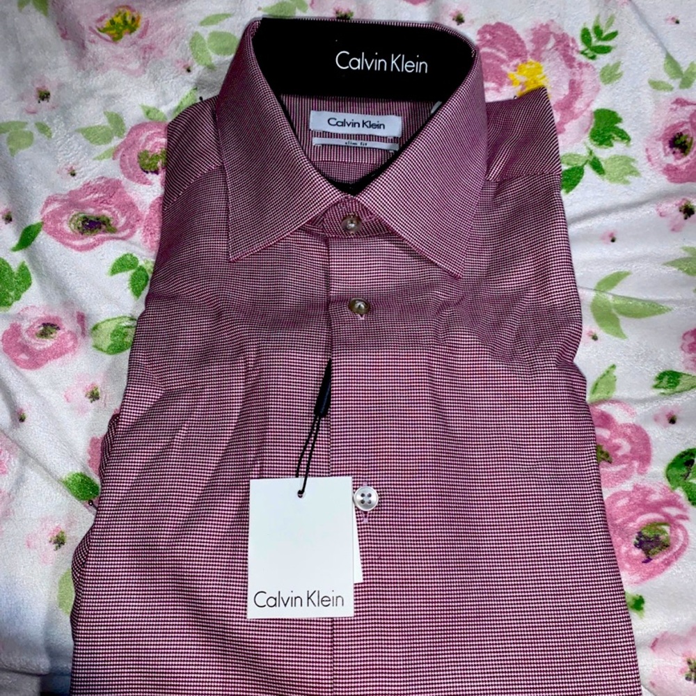 Calvin Klein Slim Fit Button dress shirt 32/33 M
